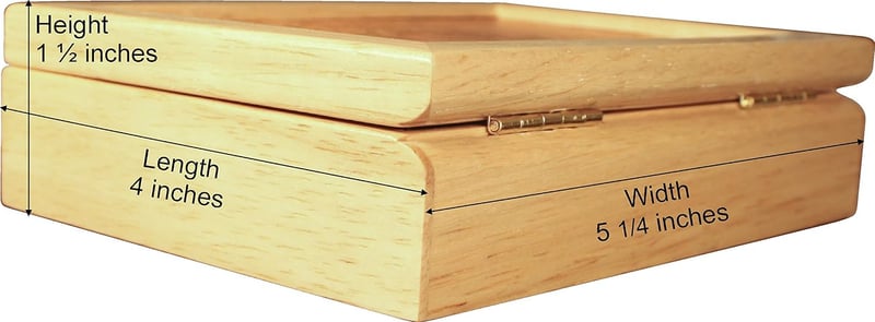 Handmade Eagle Wooden Jewelry Box - Unique Scout Gift