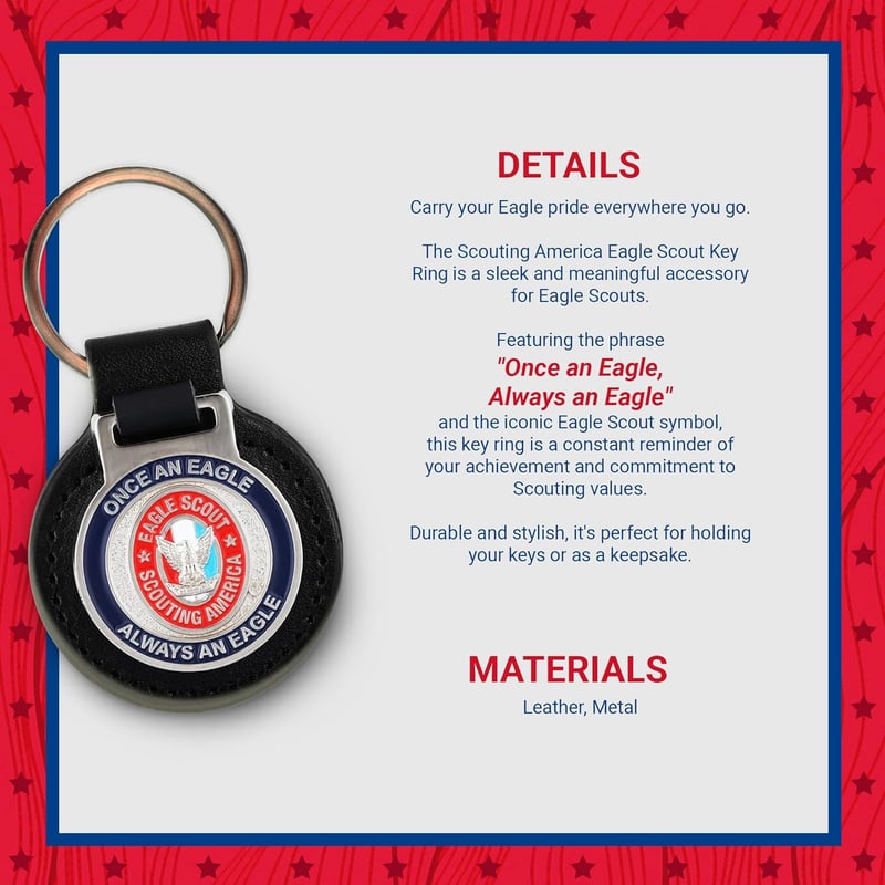 Eagle Scout Keyring for Collectors and Scouting Enthusiasts