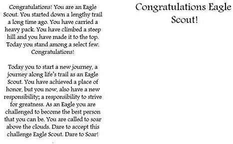 Eagle Scout Congratulations Card