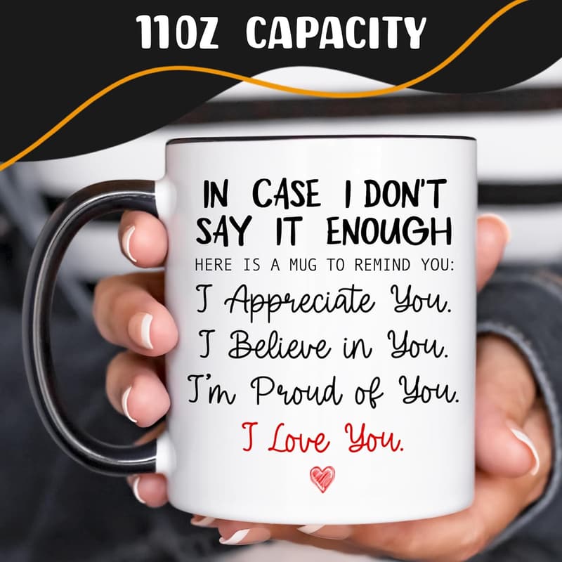 Valentine's Day I Love You Coffee Mug - 11 Oz Ceramic