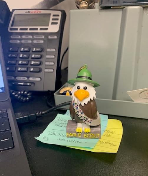 Eagle Scout Gift - Hand Painted Resin Desk Ornament