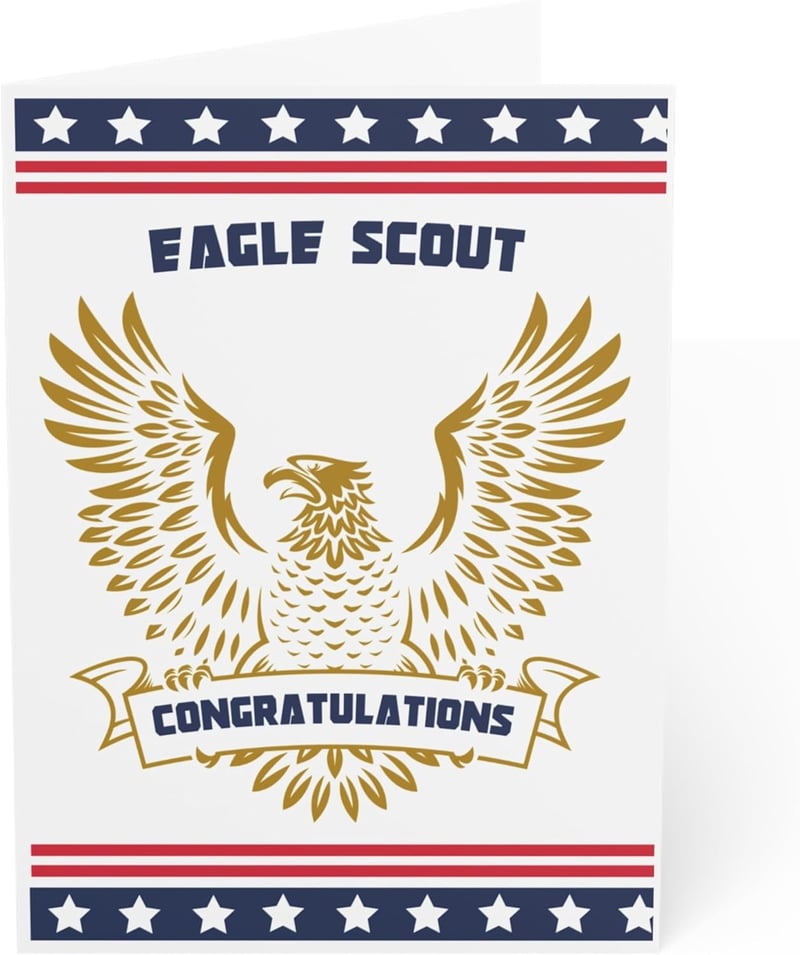 Eagle Scout Congratulations Card – 5x7 Patriotic Design