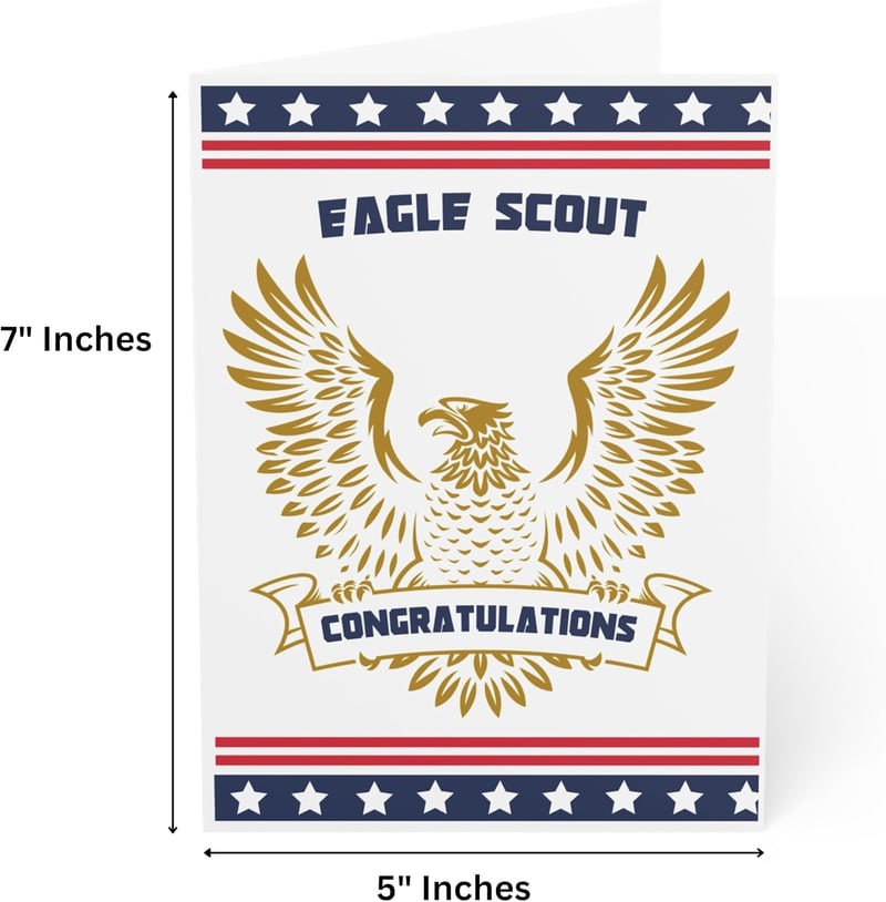 Eagle Scout Congratulations Card – 5x7 Patriotic Design