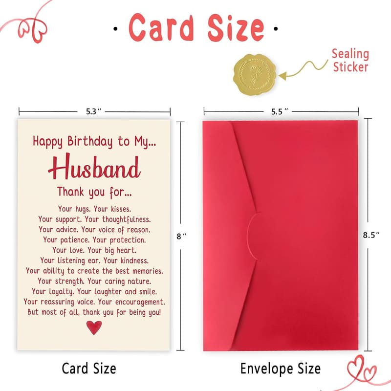 Husband's Birthday Card - Unique Gift from Wife