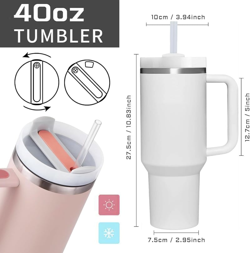 Personalized 40 oz Horse Tumbler - Unique Gift for Horse Lovers
