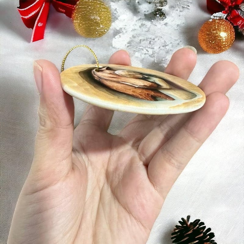 Horse Lover Christmas Ornament - Printed Ceramic Decoration