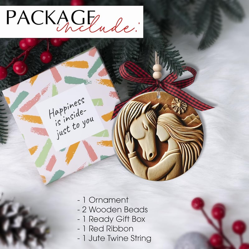 2024 Acrylic Horse Ornament for Girls & Horse Lovers