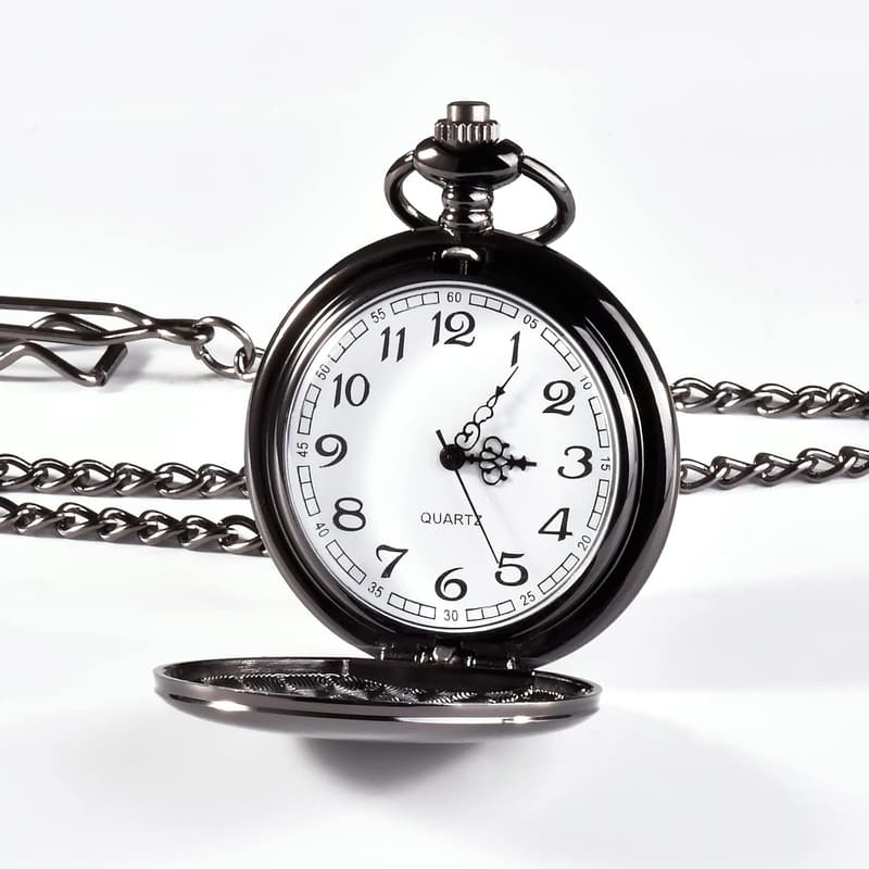 Personalized Pocket Watch with Chain for Father's Day