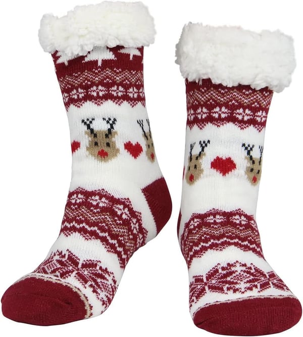 Winter Non-Slip Fuzzy Slipper Socks for Women