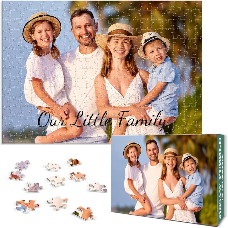 Personalized Photo Jigsaw Puzzle Gift for Adults