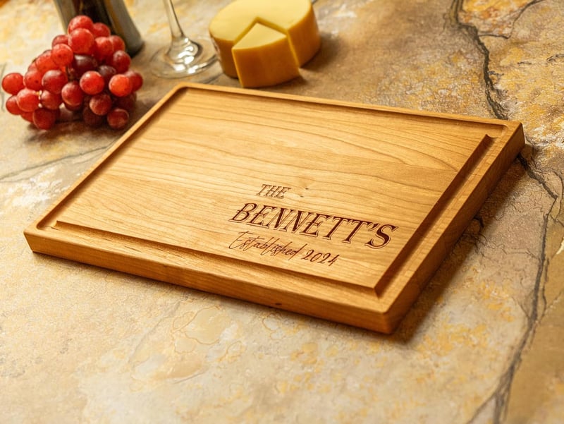 Custom Engraved Cutting Board - Unique Gift for Couples