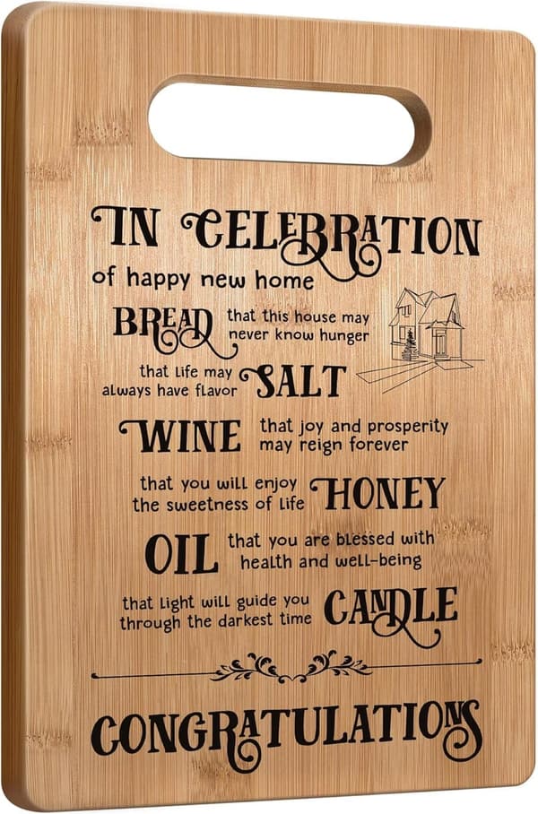 New Home Cutting Board - Perfect Housewarming Gift