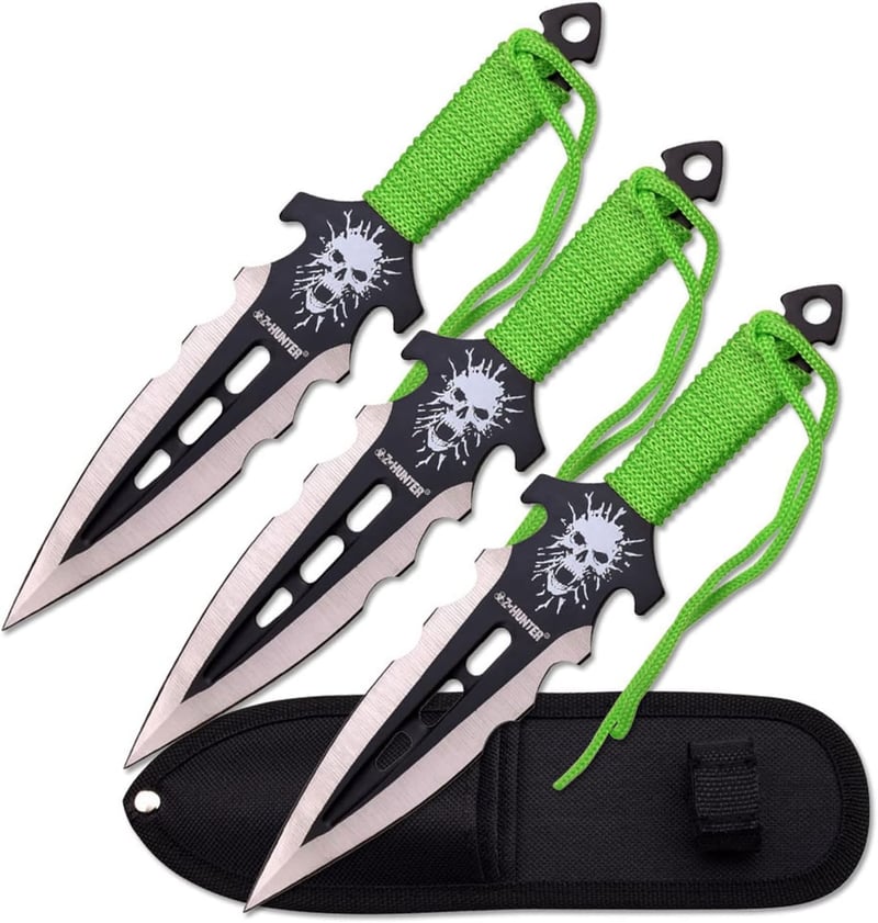 Z Hunter 3-Piece Throwing Knife Set with Nylon Sheath