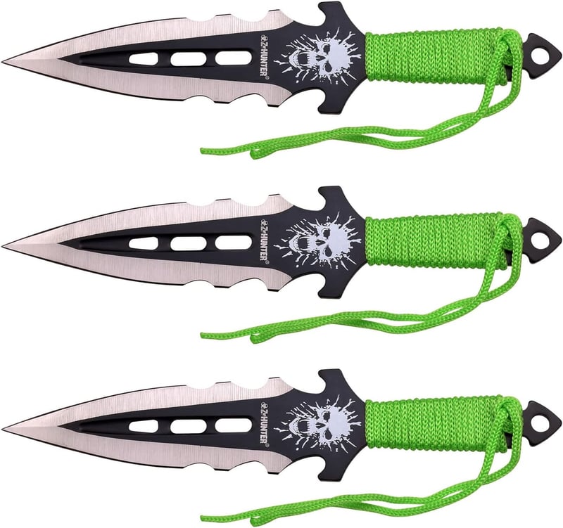 Z Hunter 3-Piece Throwing Knife Set with Nylon Sheath