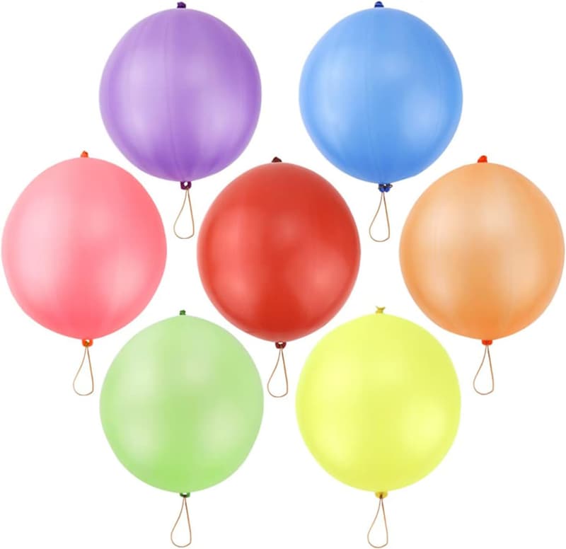 Birthday Party Punch Balloons - Heavy Duty Kids' Favors