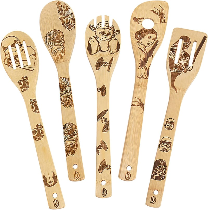 Star Wars Kitchen Utensil Set - 5 PCS Wooden Spoons & Spatula