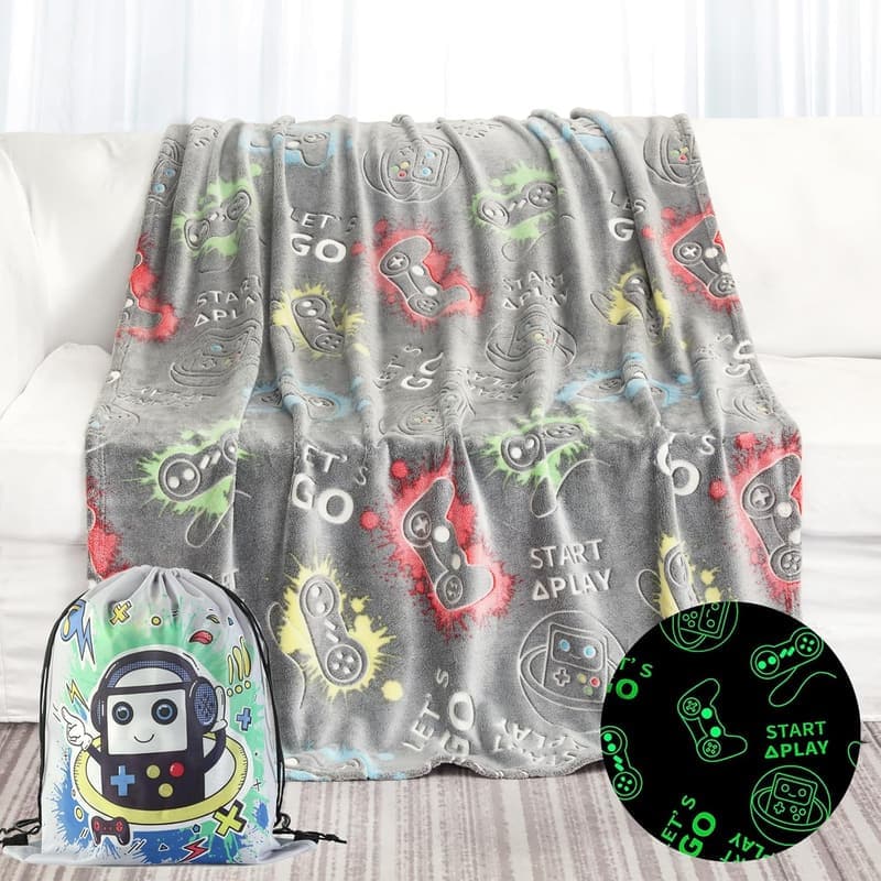 Glow in the Dark Blanket for Boys, 50