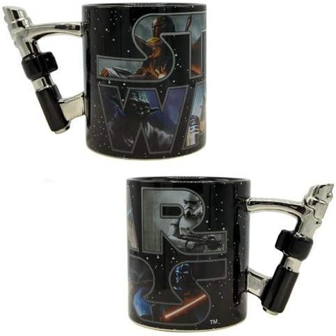 Star Wars Lightsaber Sculpted Handle Ceramic Mug, 20 oz