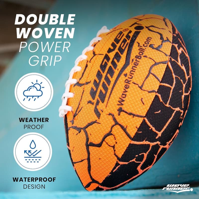Water Football - Size 9.25in, Lightweight, Special Grip for Kids