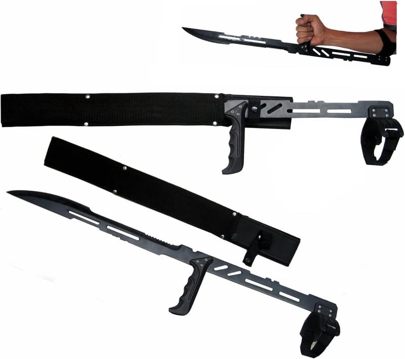 Blood Rayne Ninja Machete Sword - 27.5 Inch Tactical Blade