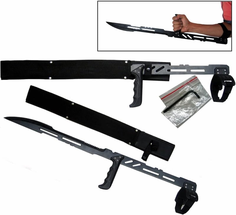 Blood Rayne Ninja Machete Sword - 27.5 Inch Tactical Blade