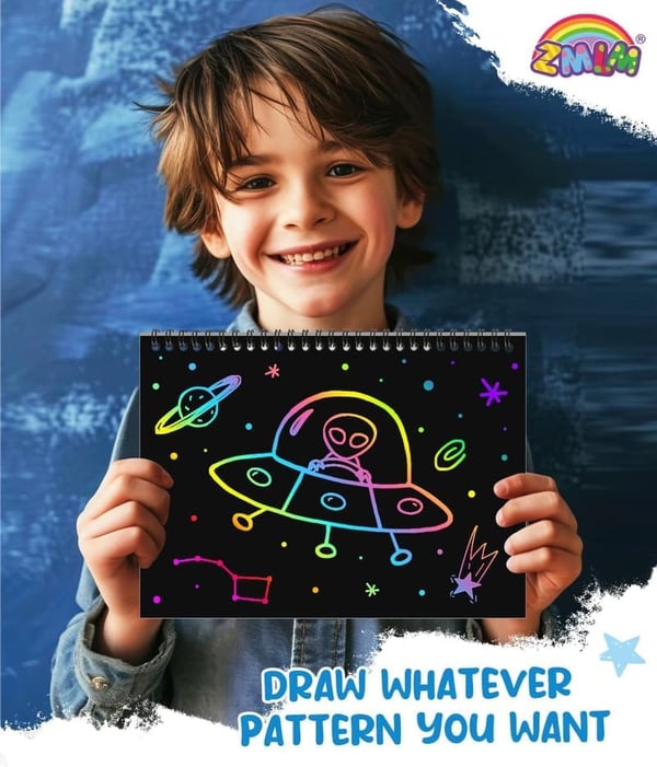 Easter Basket Scratch Paper Art Set for Kids (2 Pack)