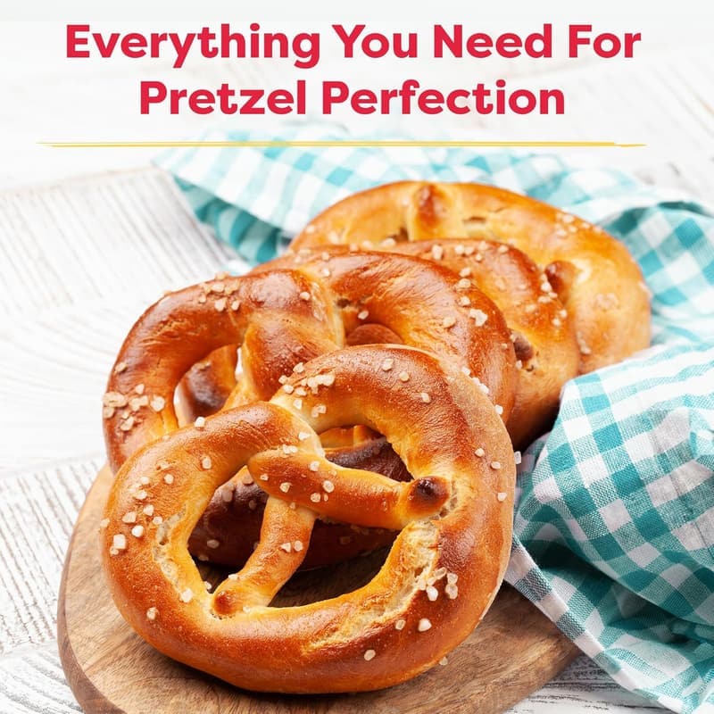 Kids Pretzel Making Kit - Cooking Set with Recipe & Ingredients