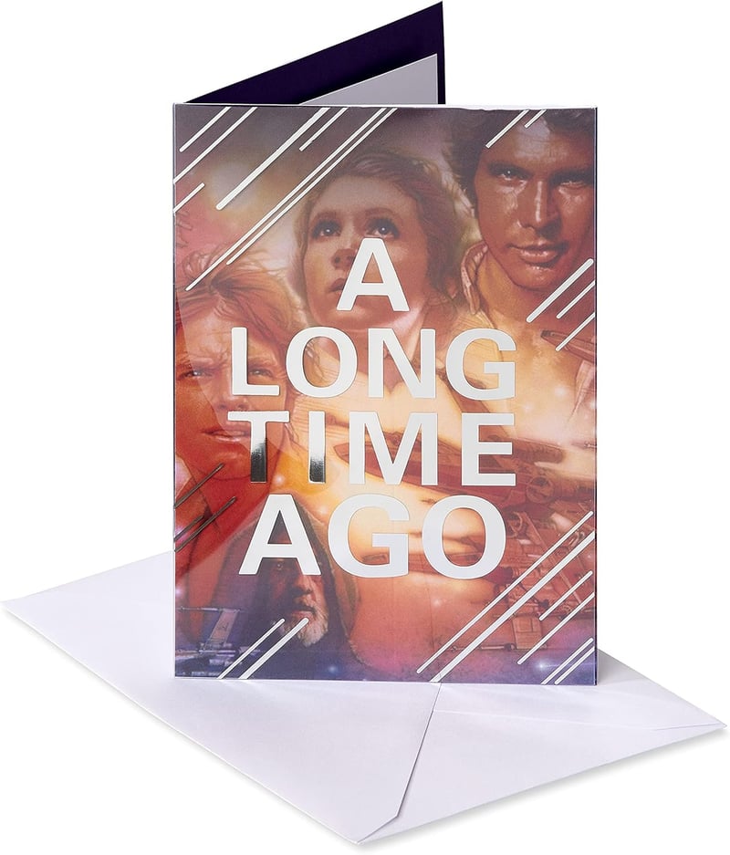 Star Wars Birthday Card - A Long Time Ago