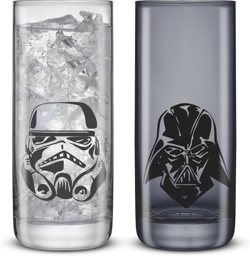 Star Wars Dark Side Tall Drinking Glasses Set of 2, 13oz