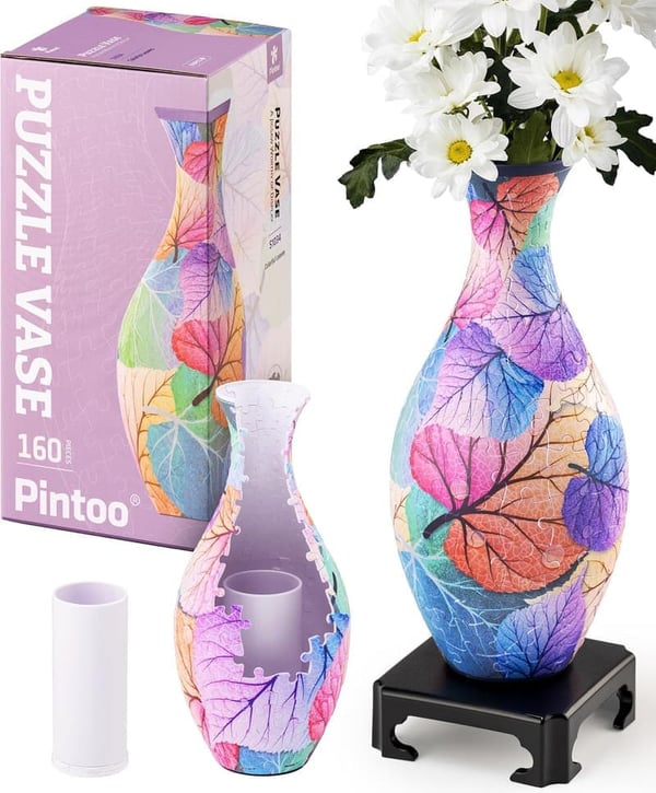 Unique 3D Puzzle Flower Vase for Home Décor and Gifting
