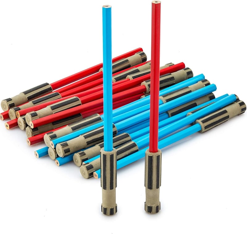 Star Wars Light Saber Pencils Set - 24 Party Favors for Kids