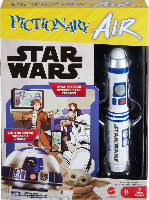 Star Wars Pictionary Air Family Game with R2-D2 Light Pen