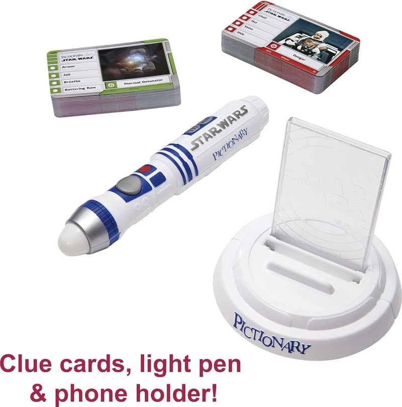 Star Wars Pictionary Air Family Game with R2-D2 Light Pen