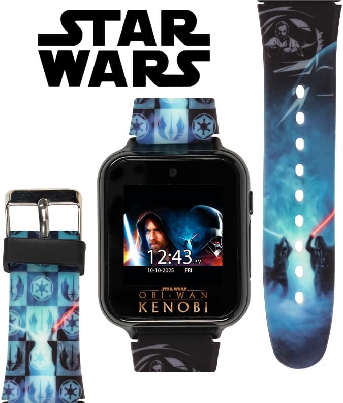 Obi-Wan Kenobi Kids Smartwatch with Selfie Camera and Games
