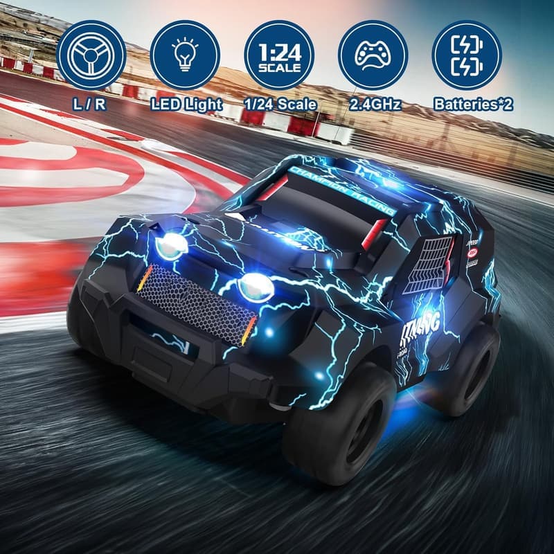 Remote Control Off-Road Truck - Light-Up Hobby Toy for Kids