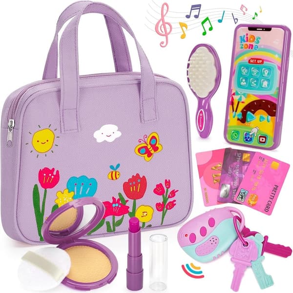 Toddler Purse Toy with Makeup Kit for Girls, Age 2-3