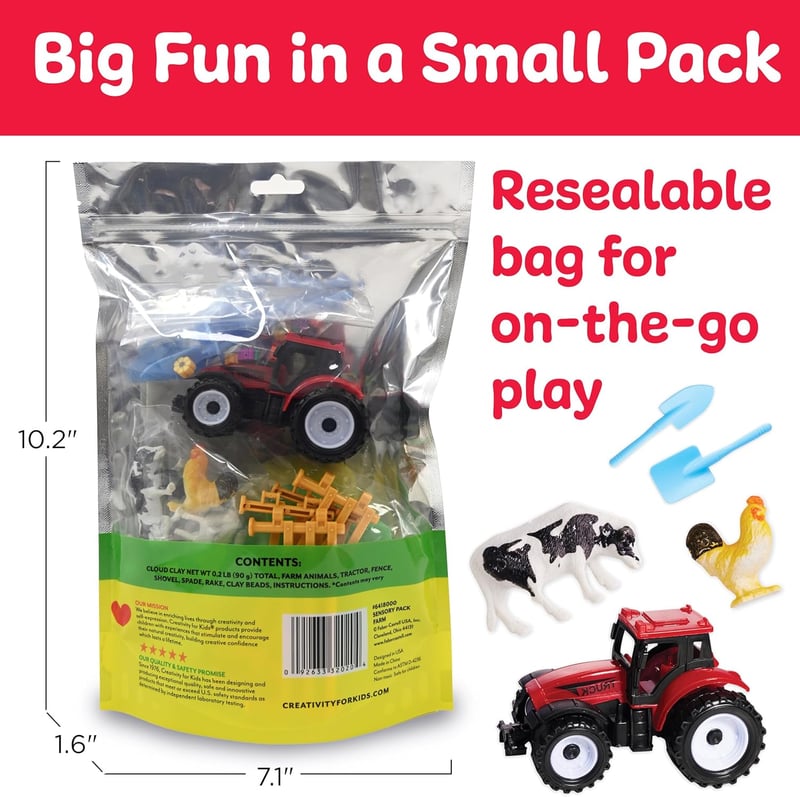 Toddler Sensory Pack: Farm-Themed Pretend Play Toys