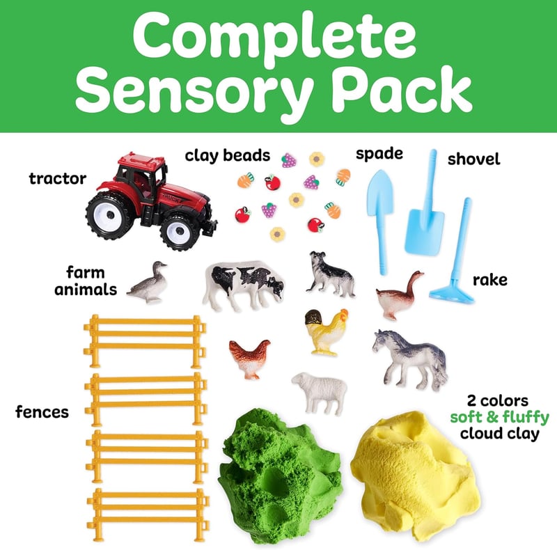 Toddler Sensory Pack: Farm-Themed Pretend Play Toys