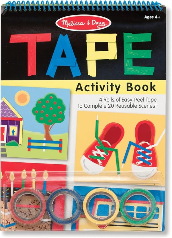 Melissa & Doug Activity Book: 4 Rolls Easy-Tear Tape & 20 Scenes