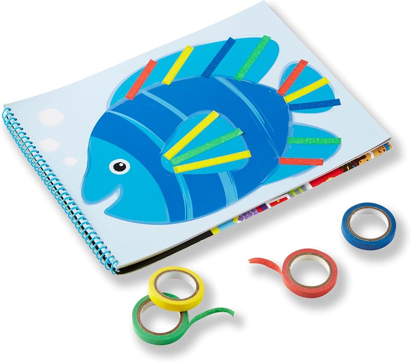 Melissa & Doug Activity Book: 4 Rolls Easy-Tear Tape & 20 Scenes