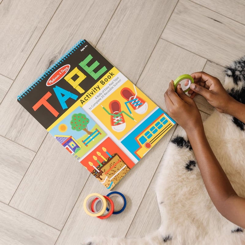 Melissa & Doug Activity Book: 4 Rolls Easy-Tear Tape & 20 Scenes