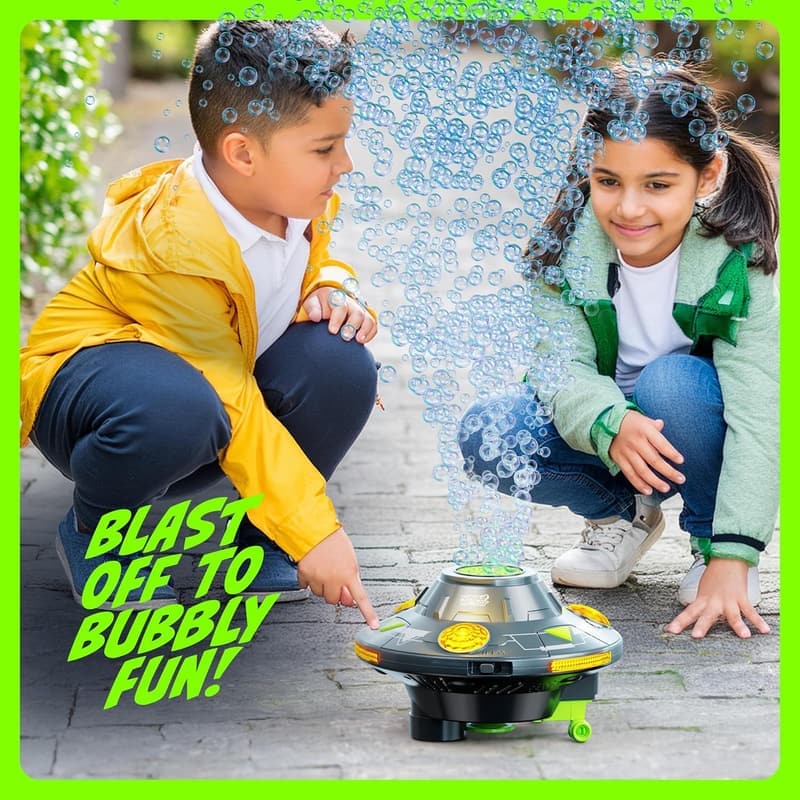 Kids' Birthday Gift: Robot Bubble Machine with Music & Lights