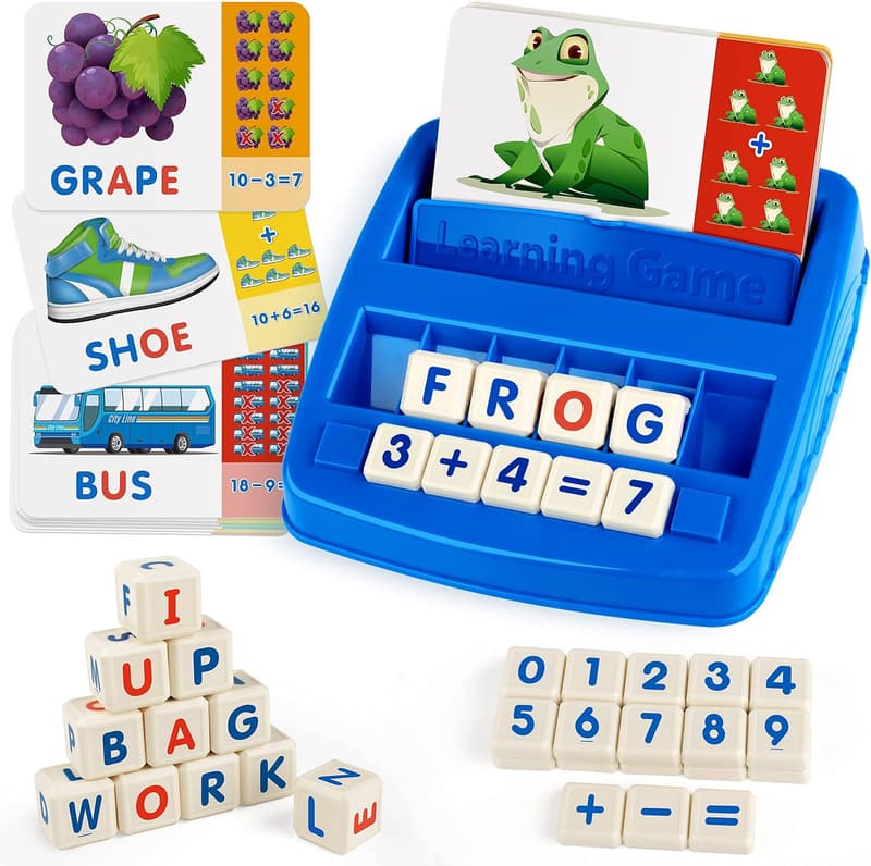 Montessori Alphabet & Number Flash Cards for Kids 3-5 Years