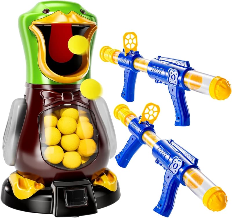Foam Duck Shooting Toys - Interactive Game for Kids 3-9 Years