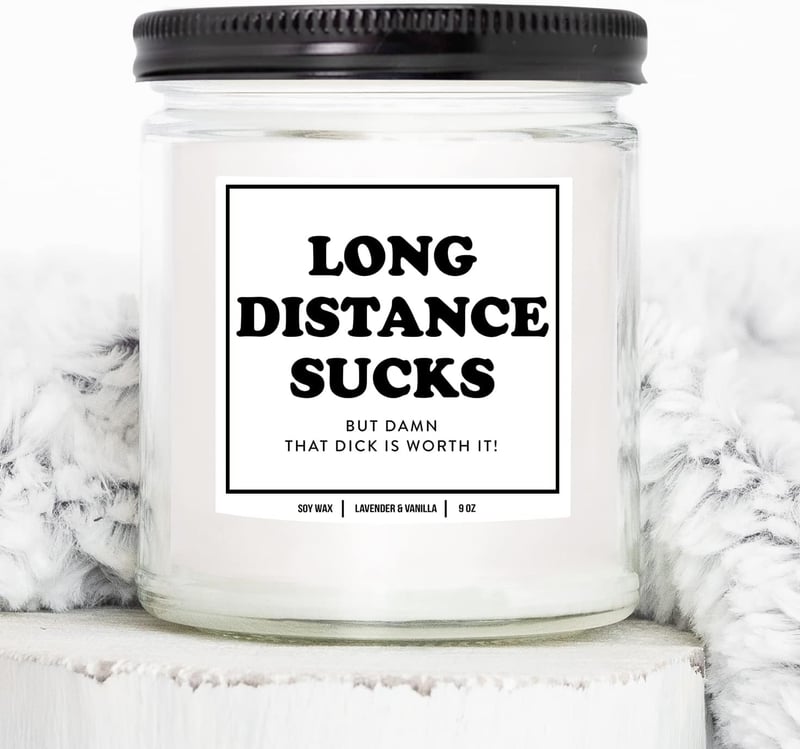 Long Distance Relationship Candle - 7 oz Vegan Aromatherapy