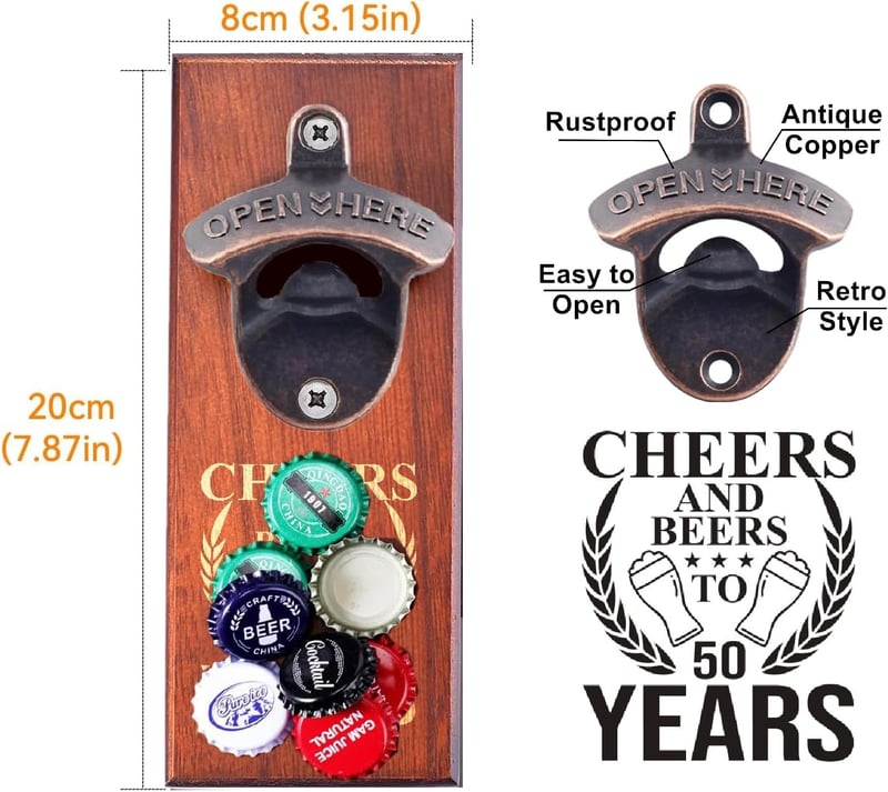 50th Birthday Gifts for Him or Her, 1975 Vintage Design