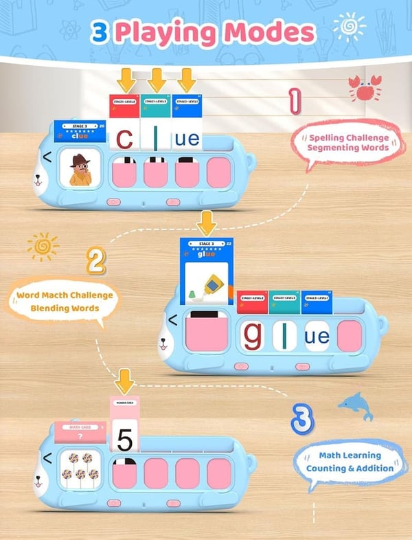 Phonics Learning Toy for Preschool - Boosts Reading Skills