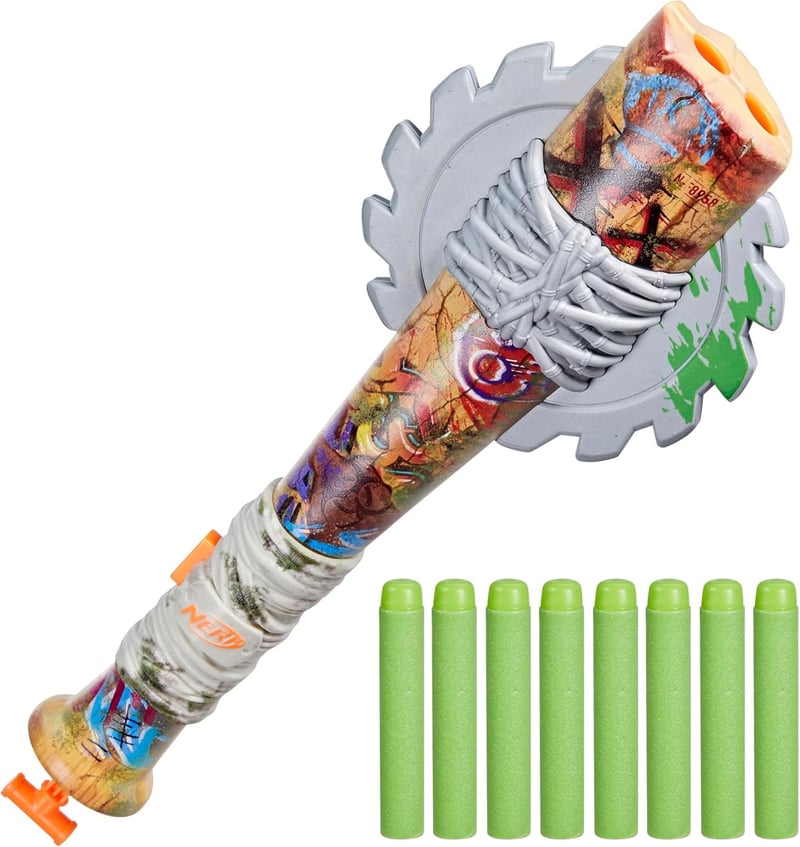 Nerf Zombie Strikeout Blaster with 8 Elite Darts, Ages 8+