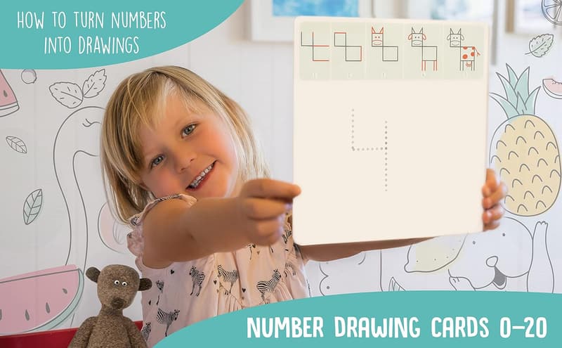 Drawing with Numbers Educational Game for Kids Ages 3-6