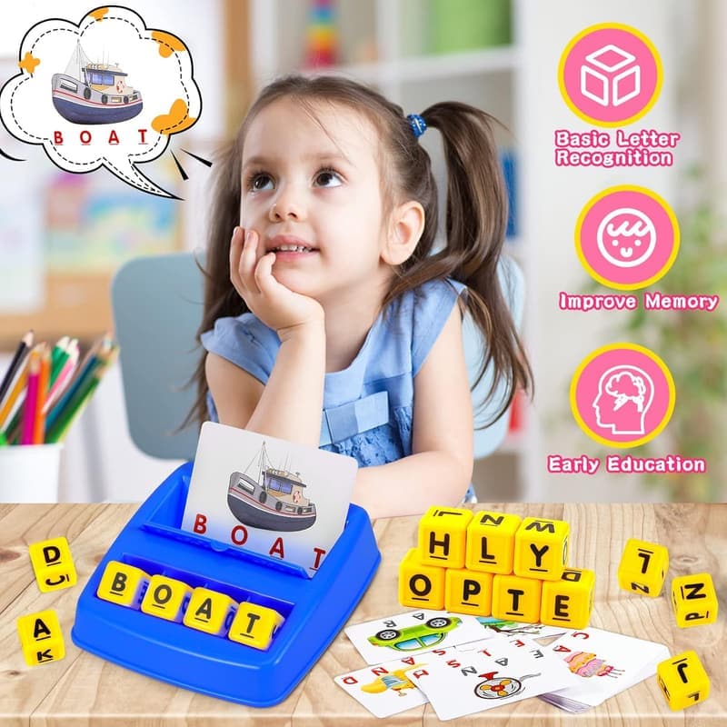 Educational Letter Matching Game for Kids Age 3-8